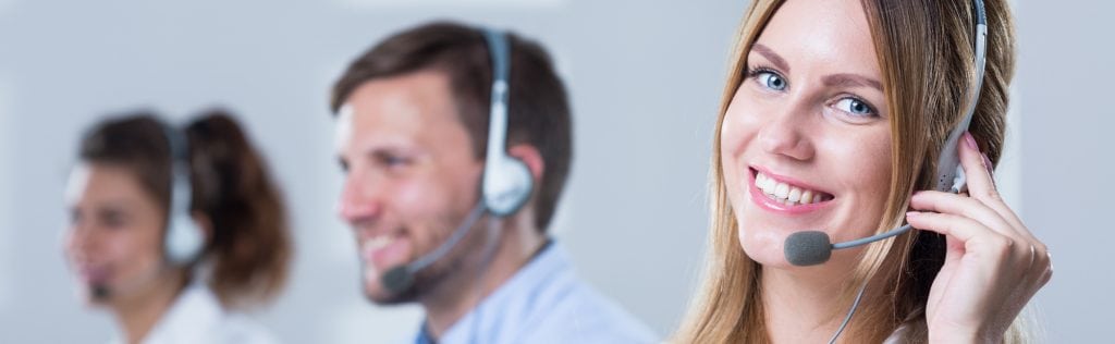 Picture of woman working in call centre